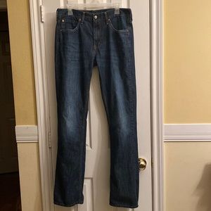 Men’s Levi 527 Jeans; 34x36; Darker wash denim.